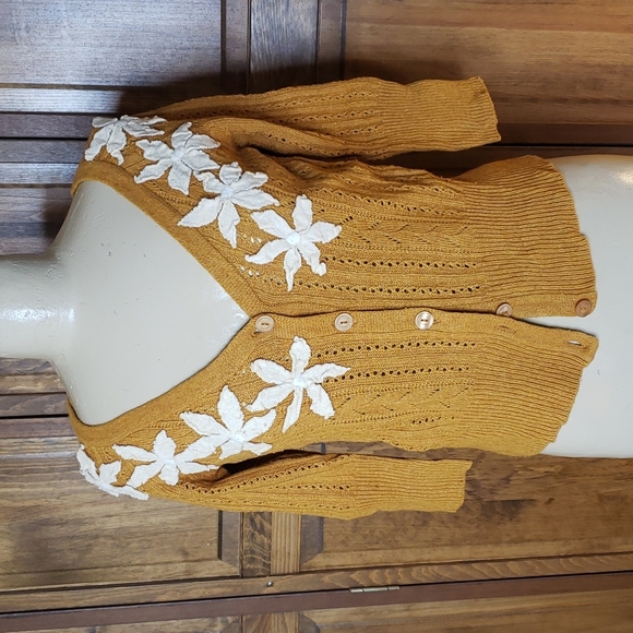 Anthropologie Nick & Mo Floral Cardigan Sweater - Picture 2 of 6